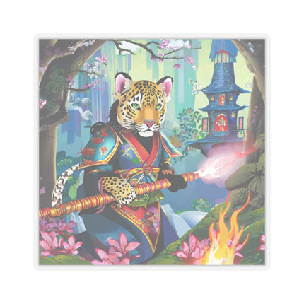 Cyberpunk Leopard Kiss-Cut Stickers (4 Sizes)