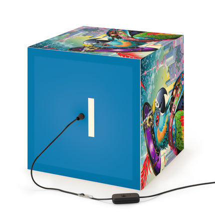 Tech Plumes Light Cube Lamp