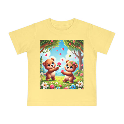 Petals and Paws Baby T-Shirt – Sweet Friendship & Garden Dreams