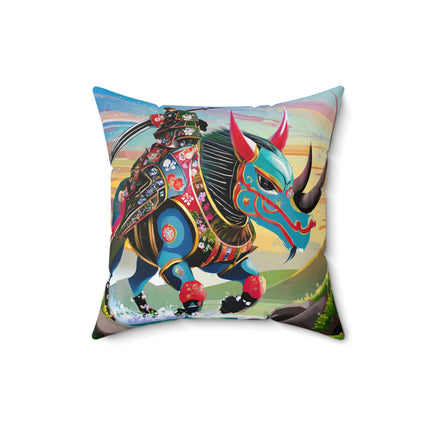 Bio-Mech Beast Spun Polyester Square Pillow