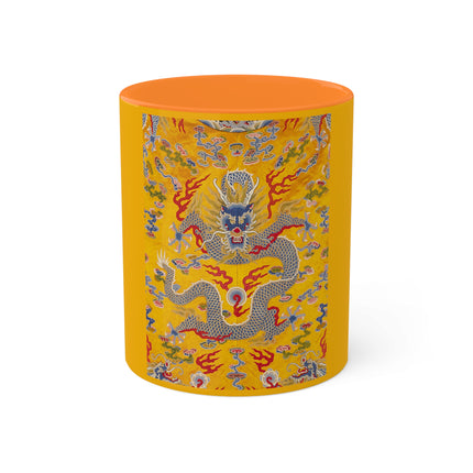 The Imperial 12-Symbol Robe, A Dragon's Regalia Colorful Mugs, 11oz