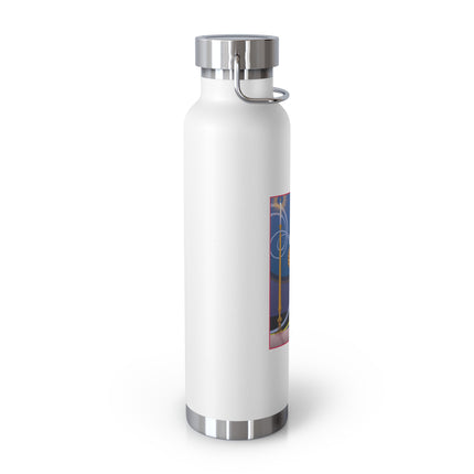 Smoke and Secrets: A Glamorous Encounter in Prohibition Era Copper Vacuum Insulated Bottle, 22oz