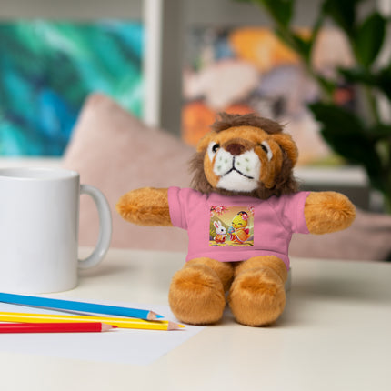 Whimsical Springtime Exchange Stuffed Animals with Tee