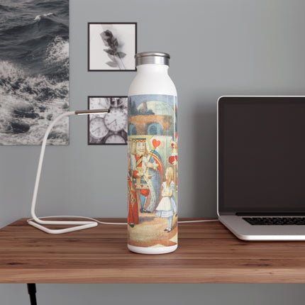 Off with her head! Off with— by Sir John Tenniel Slim Water Bottle