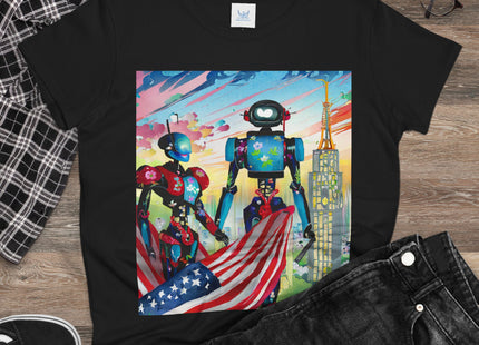 High Fashion Cyberpunk CIA Robots Cotton Tee