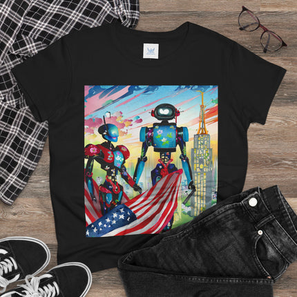 High Fashion Cyberpunk CIA Robots Cotton Tee