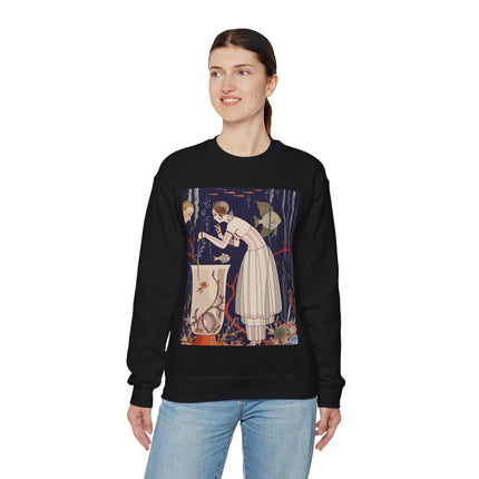 L'Etourdissant Petit Poisson (The Dazzling Little Fish) by George Barbier Heavy Blend™ Crewneck Sweatshirt