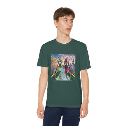 Cyber Punk Robot Models Youth Competitor Tee
