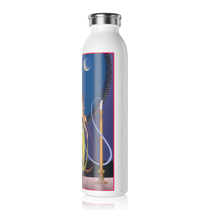 Smoke and Secrets: A Glamorous Encounter in Prohibition Era Slim Water Bottle