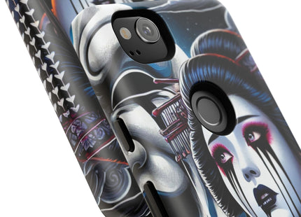 Geisha’s Black Ink Tears Phone Cases