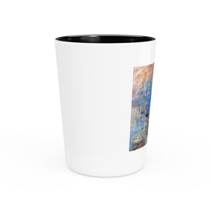 Sunrise by Claude Monet Ceramic Shot Glass