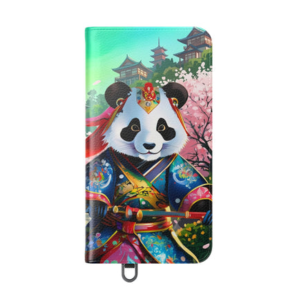 🦊⚔️ Cyberpunk Panda Samurai Flip Case – Futuristic Honor & Kitsune Spirit