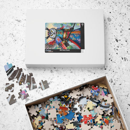 Cyberpunk Samurai Owl Puzzle (110, 252, 520, 1014-piece)