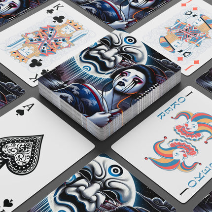 Geisha’s Black Ink Tears Playing Cards