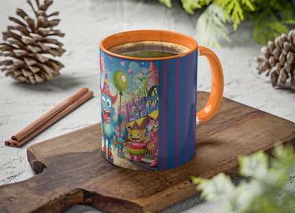 Monster Parade Madness Colorful Mugs, 11oz