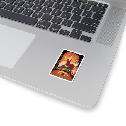 January & Garnet (from the Gem Series) by Sofia Chiostri Kiss-Cut Stickers (4 Sizes)