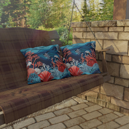 Enchanting Underwater Scene Outdoor Pillows