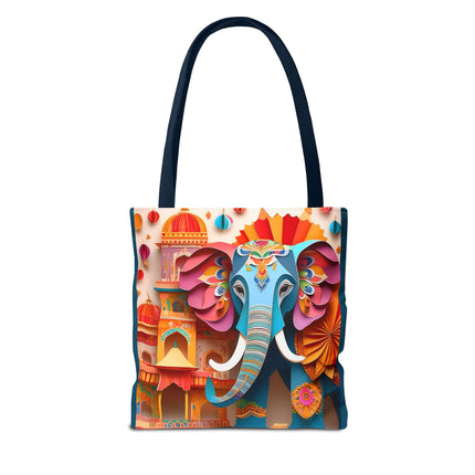 Elephant at an Autumn Festival Tote Bag (AOP)