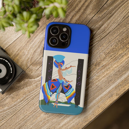 Exotic Dancer Phone Case – Vibrant Performance & Art Deco Flair