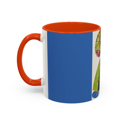 Lady with the Golden Fish Colorful Mugs – Whimsical Fashion & Playful Fantasy