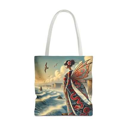 The Coastal Fairy Tote Bag – Serene Grace & Oceanic Magic