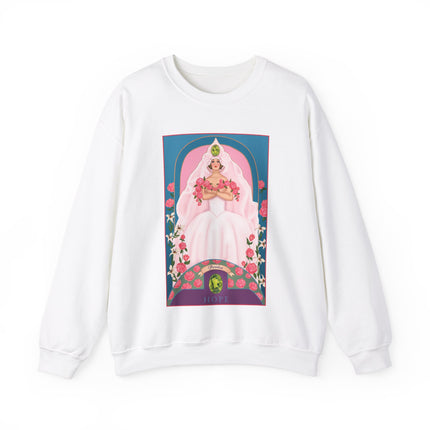 August & Peridot (from the Gem Series) by Sofia Chiostri Unisex Heavy Blend™ Crewneck Sweatshirt