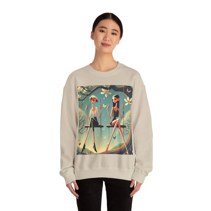 Whispers on the Spring Swing Heavy Blend™ Crewneck Sweatshirt