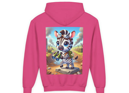 Zebra Lookout Youth Heavy Blend Hooded Sweatshirt