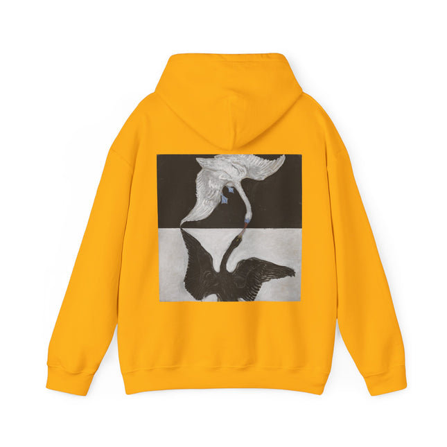 🦢✨ The Swan by Hilma af Klint Hooded Sweatshirt – Spiritual Symbolism & Visionary Abstraction