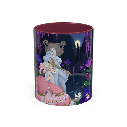 The Moonlit Garden Serenade Colorful Mugs – Art Deco Musical Elegance