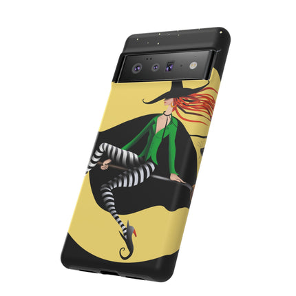 A Witch’s Moonlit Flight Phone Cases