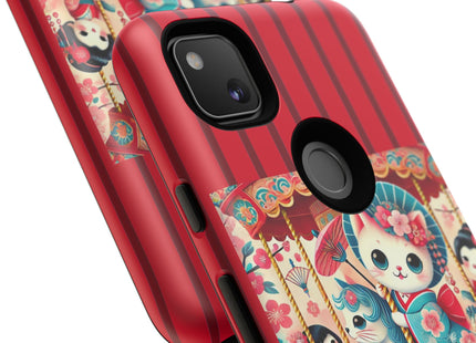 Geisha Kitten's Enchanted Carousel Phone Cases