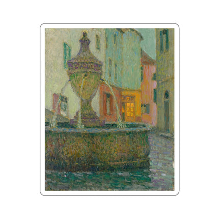 La Fontaine, Saint-Paul De Vence by Henri Le Sidaner Kiss-Cut Stickers (4 Sizes)