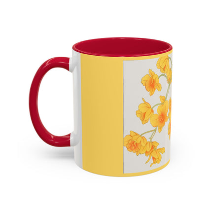 Golden Bow Orchid by Tanigami Kônan Colorful Mugs (11oz, 15oz)