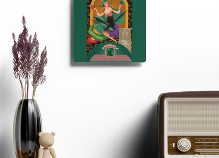 May & Emerald Zodiac Acrylic Wall Clock