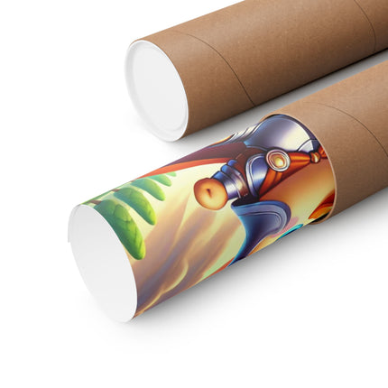🦆⚔️ Valiant Duck Matte Vertical Poster – Courage, Adventure & Heroic Charm