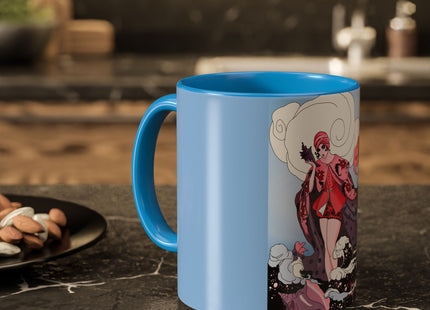 Goddess of the Swirling Sea Colorful Mugs (11oz, 15oz)