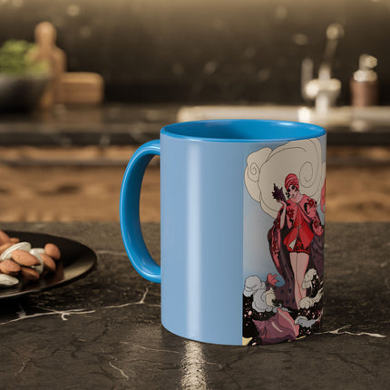 Goddess of the Swirling Sea Colorful Mugs (11oz, 15oz)