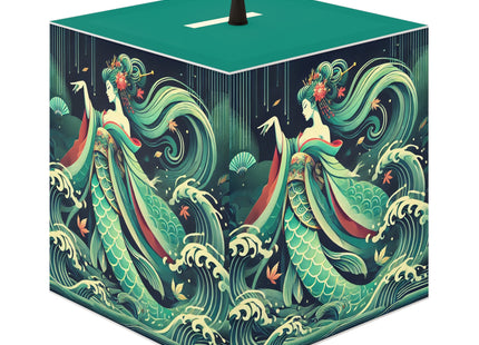 Mermaid Queen Rising from the Deep Light Cube Lamp