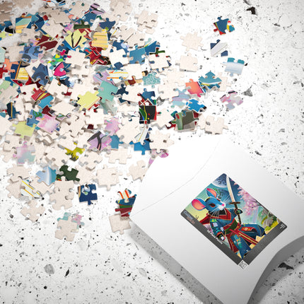 Cyber Samurai Rat Puzzle (110, 252, 520, 1014-piece)