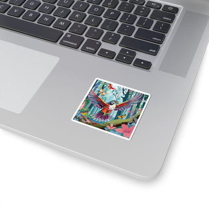 A Colorful Raptor Kiss-Cut Stickers (4 Sizes)