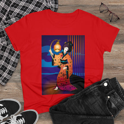 The Enchanting Geisha Women's Midweight Cotton Tee