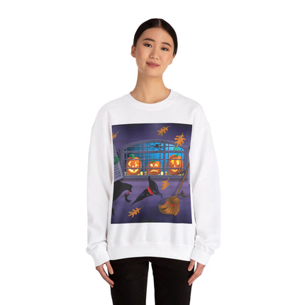Whimsical Halloween Mischief Unisex Heavy Blend™ Crewneck Sweatshirt