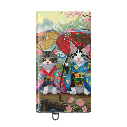 🌸🐱 Kimono Kitties Flip Case – Whimsical Elegance & Storybook Charm