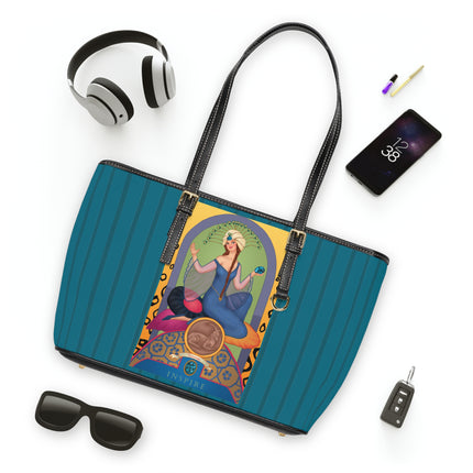 December & Tanzanite (from the Gem Series) by Sofia Chiostri PU Leather Shoulder Bag