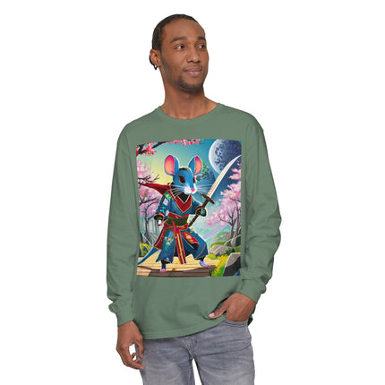 Cyber Samurai Rat Long Sleeve T-Shirt