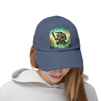 Swamp Tyrant Unisex Distressed Cap