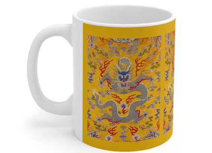 The Imperial 12-Symbol Robe, A Dragon's Regalia Ceramic Mug 11oz