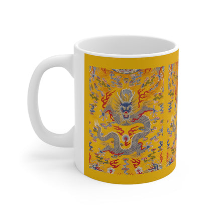The Imperial 12-Symbol Robe, A Dragon's Regalia Ceramic Mug 11oz