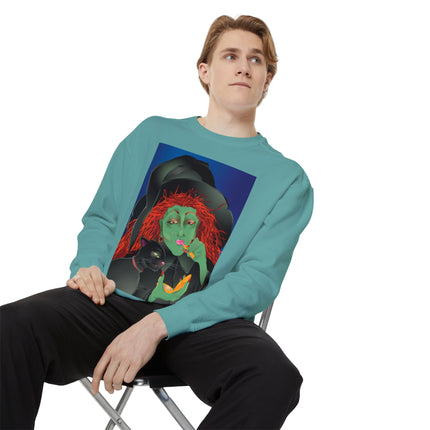 Mirror, Mirror A Witch's Touch Unisex Garment-Dyed Sweatshirt